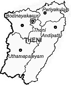 Theni District | Theni District Map