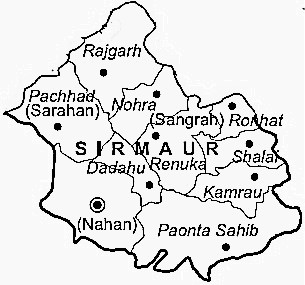 Sirmaur District | Sirmaur District Map