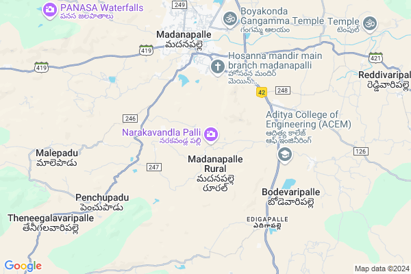 Madanapalle Town , Madanapalle Mandal , Chittoor District